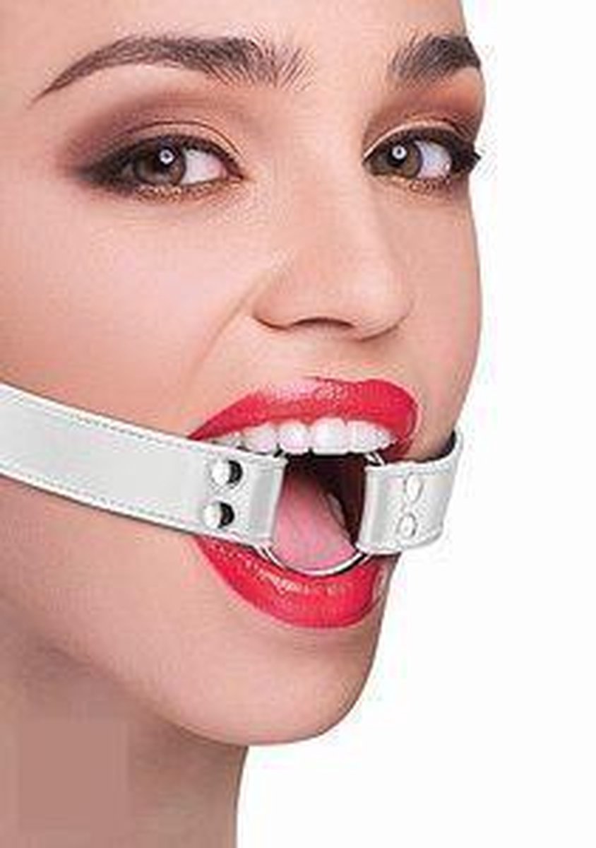 Ouch Sekstuigje Ring Gag - White
