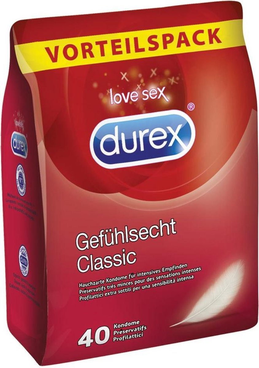 Durex Condooms Gefühlsecht Classic Transparant