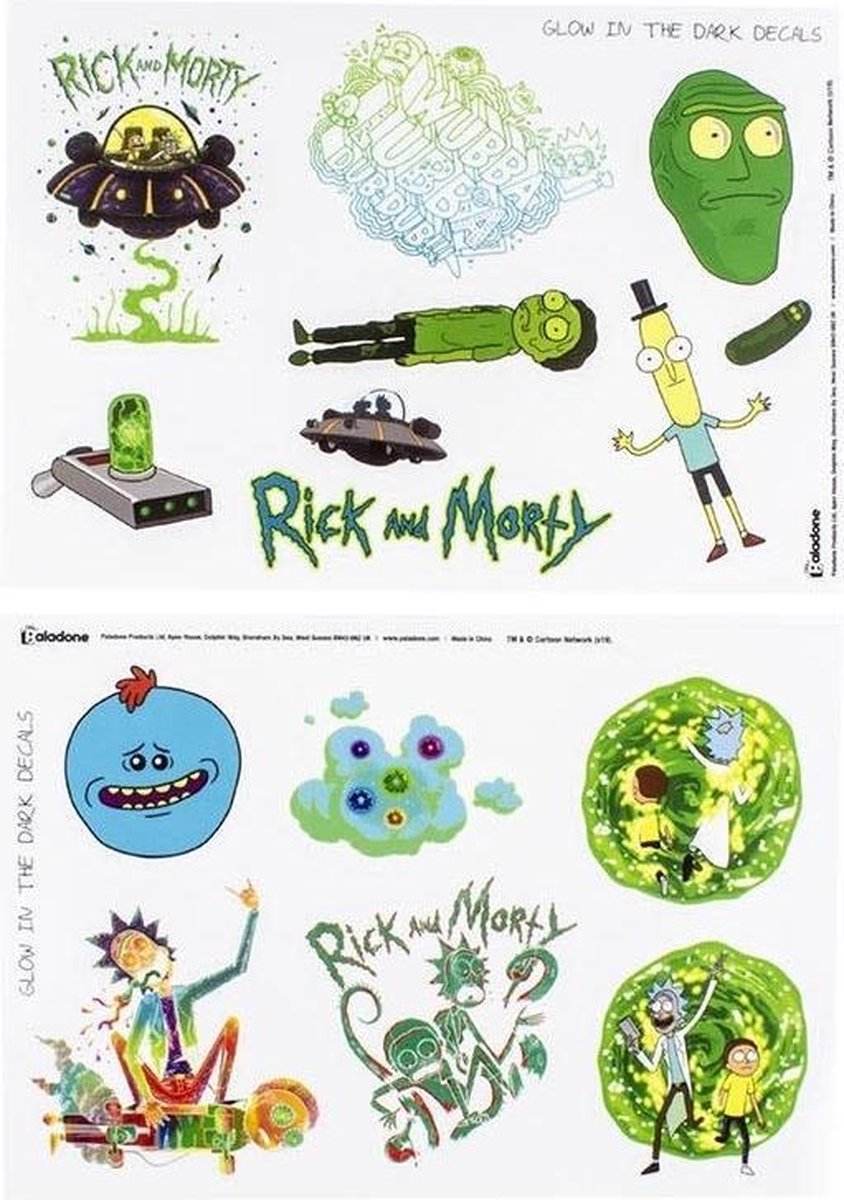 Paladone Rick and Morty: Gadget Decals
