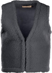 Alwero Mouwloos vest "Folker 100% wol" Grijs - S