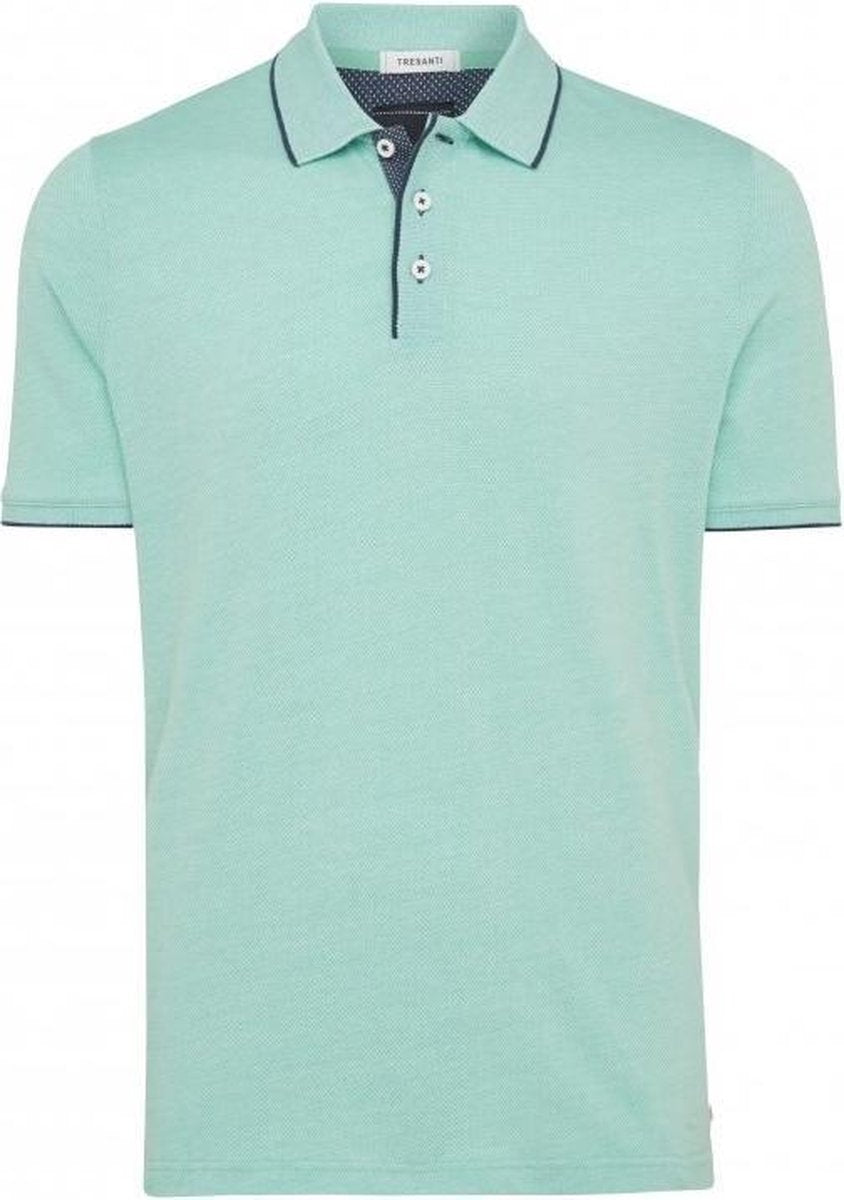 Tresanti Heren Poloshirt Mintgroen Piqué Regular Fit - XXL