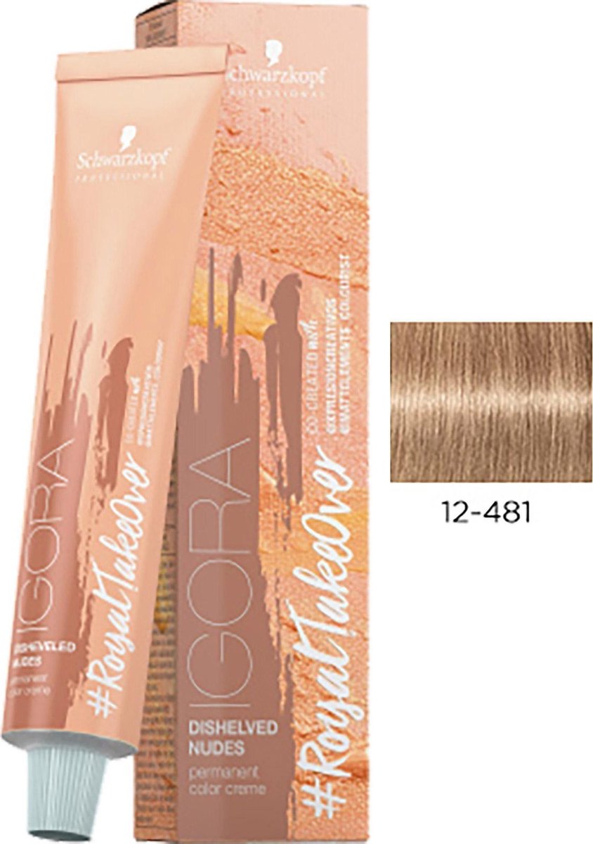 Schwarzkopf Professional Igora Royal TakeOver Disheveled Nudes Permanent Color Creme.