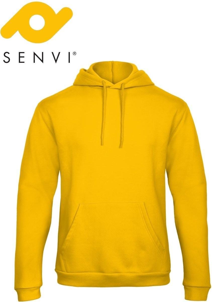 Senvi Fleece Crew Hoodie - Kleur: Geel – Maat 3XL