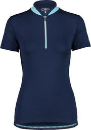 Cmp Fietsshirt Half-zip Dames Polyester Donkerblauw Maat Xs