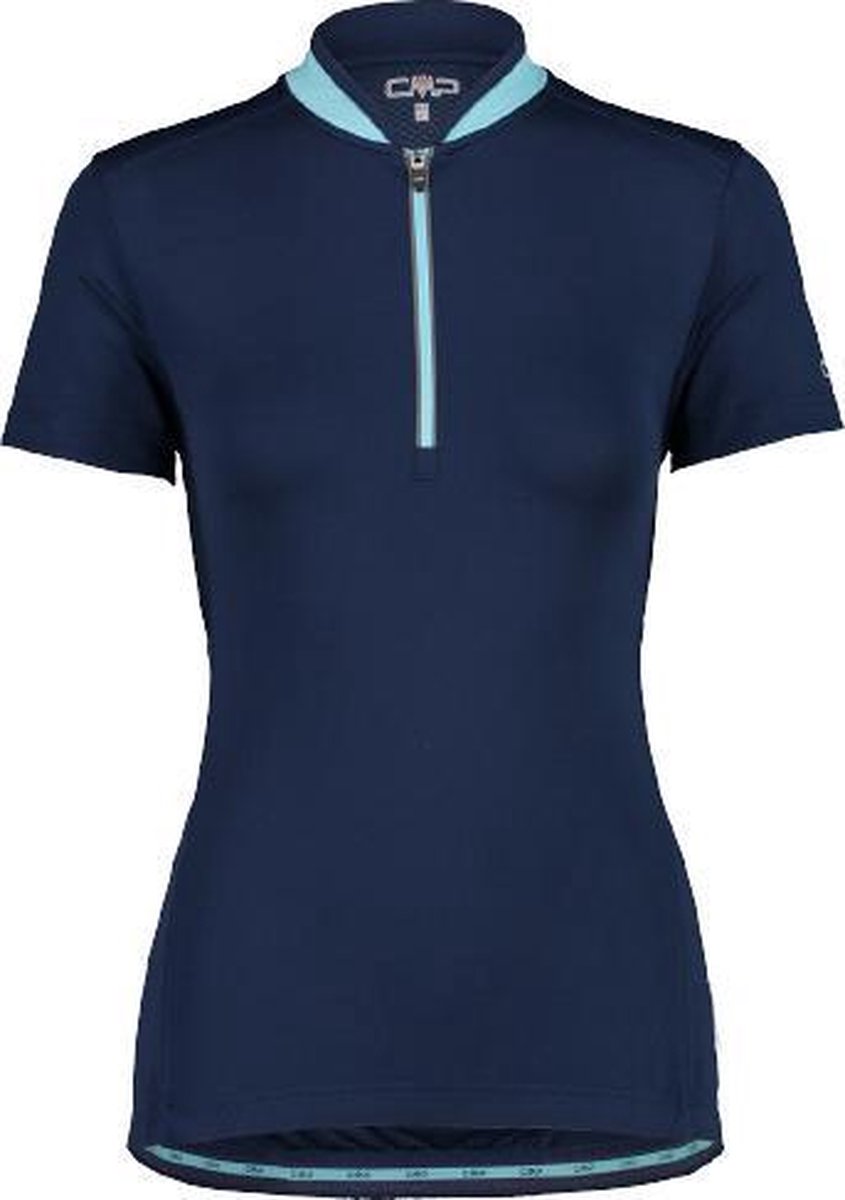 Cmp Fietsshirt Half-zip Dames Polyester Donkerblauw Maat Xs