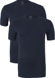 Claesen's Basics T-shirts (2-pack) - heren T-shirts O-hals - blauw -  Maat: XL