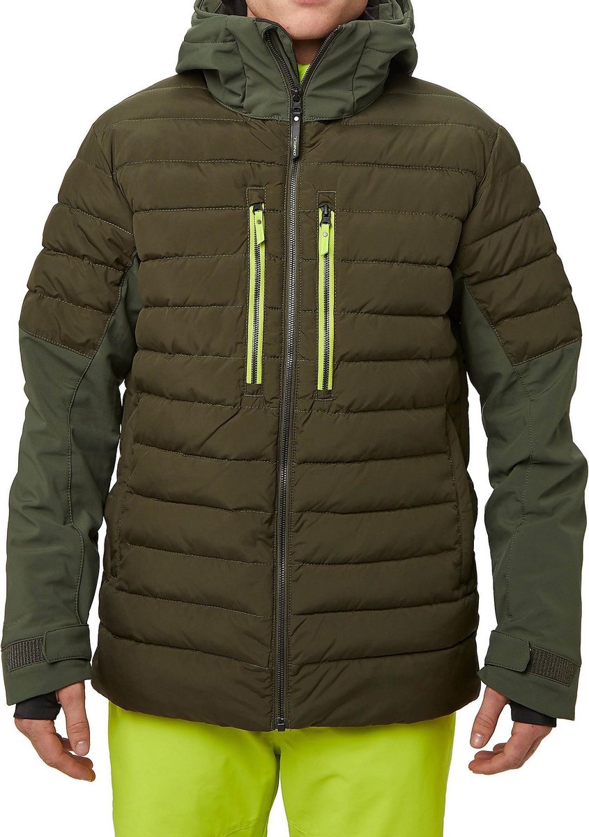 O Neill Igneous Ski Jas Khaki Heren - Maat M