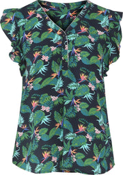 Blouse in viscose met jungleprint