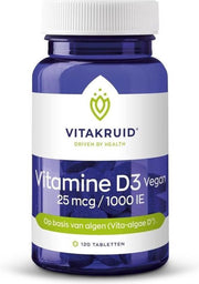 Vitakruid / Vitamine D3 Vegan 25 mcg / 1000 IE - 120 tabletten