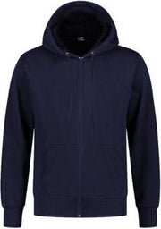 REWAGE Hoodie Met Rits Premium Heavy Kwaliteit - Heren - Donkerblauw - S