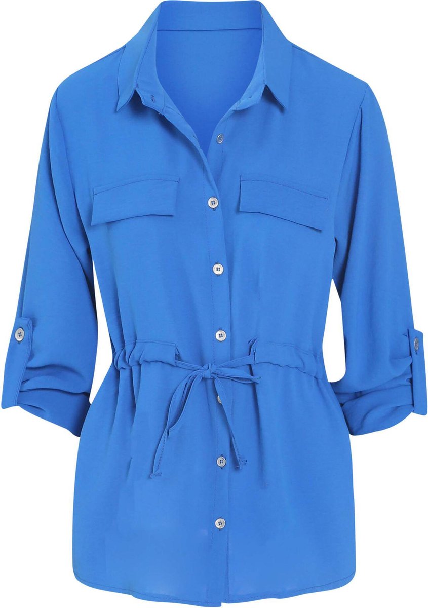 Cassis - Soepele blouse - Koningsblauw