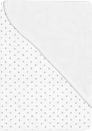 Interbaby Babydeken Star 75 X 65 Cm Katoen Wit/grijs