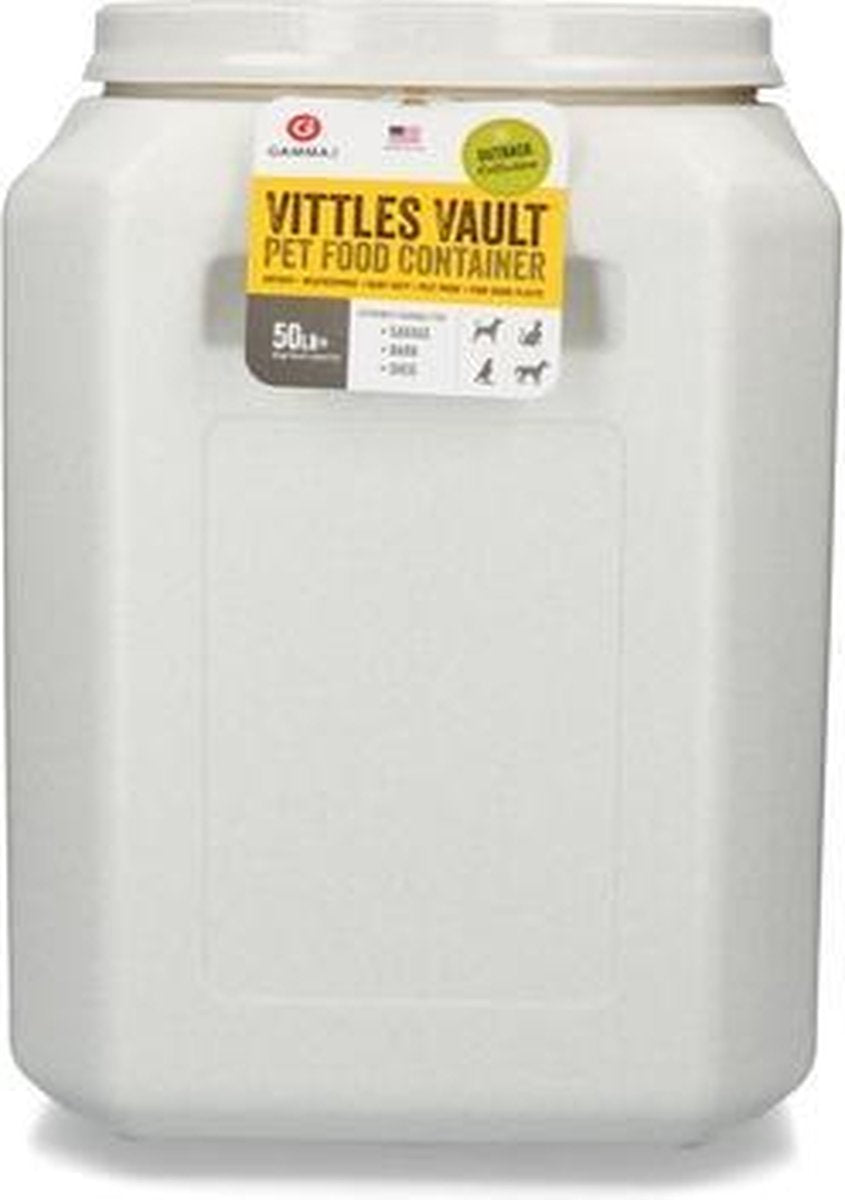 RelaxPets - Voerton - Luchtdicht - Waterdicht - Ongedierte vrij - 50 Liter - Inclusief maat schep