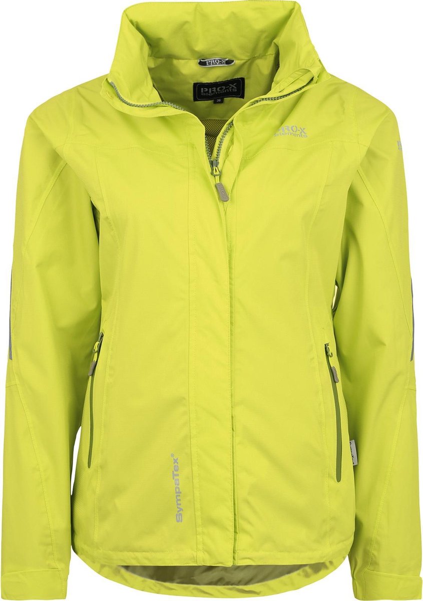 Pro-x Elements Outdoorjas Carina Dames Polyester Lime Maat 42