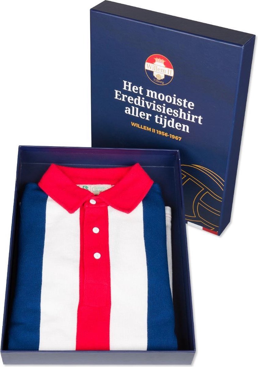 Robey Willem II Retro Shirt 1956 - 1966 (maat XL) - White/Navy/Red