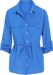 Cassis - Soepele blouse - Koningsblauw