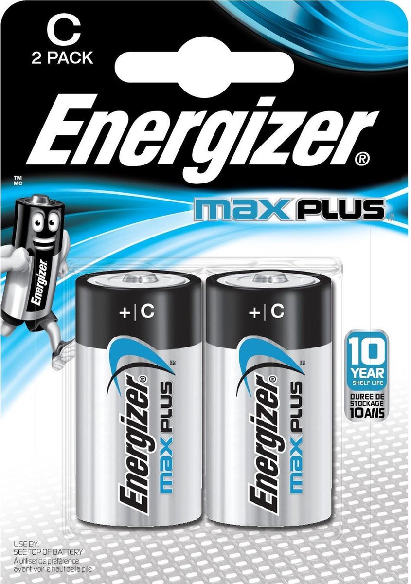 Energizer Batterijen Max Plus C 2 Stuks