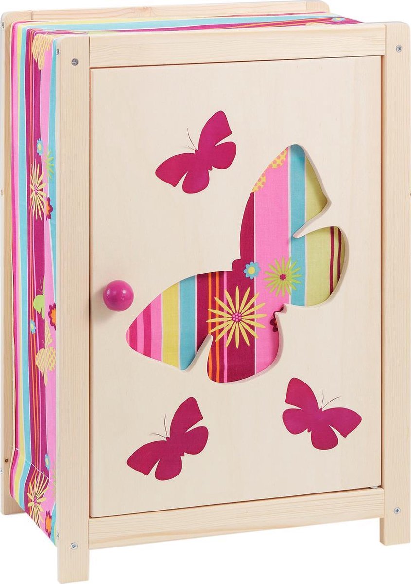 howa Poppen Kledingkast "Butterfly" van hout 1605