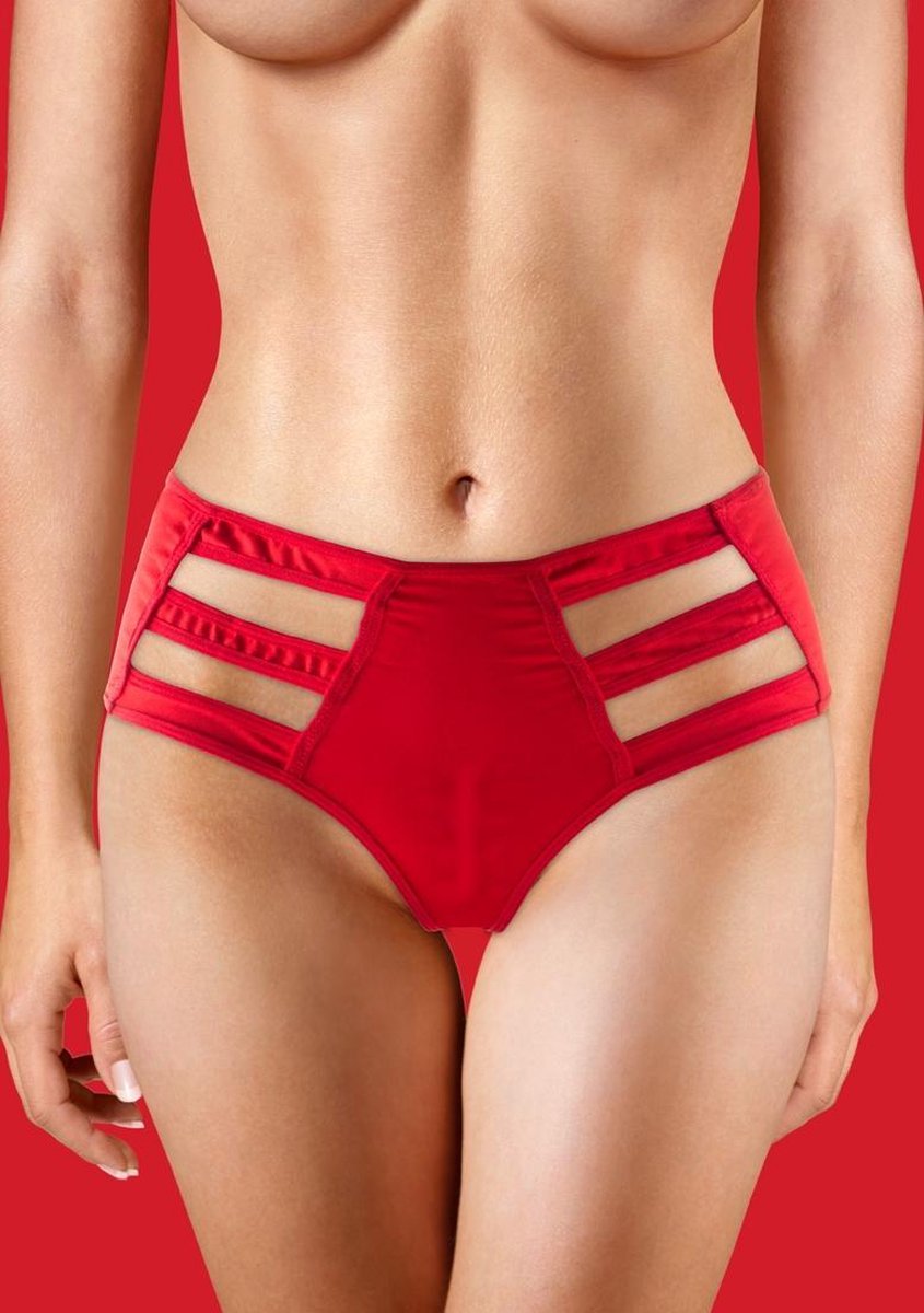 Ouch! – Vibrerend Ondergoed met Grote Strik en 10 Standen – Rood