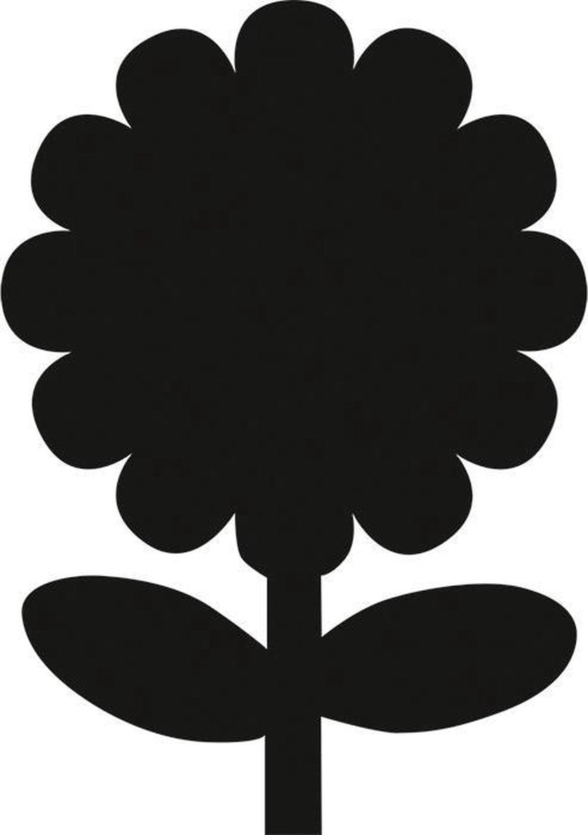Securit Krijtbord Silhouette Bloem - 30x53cm