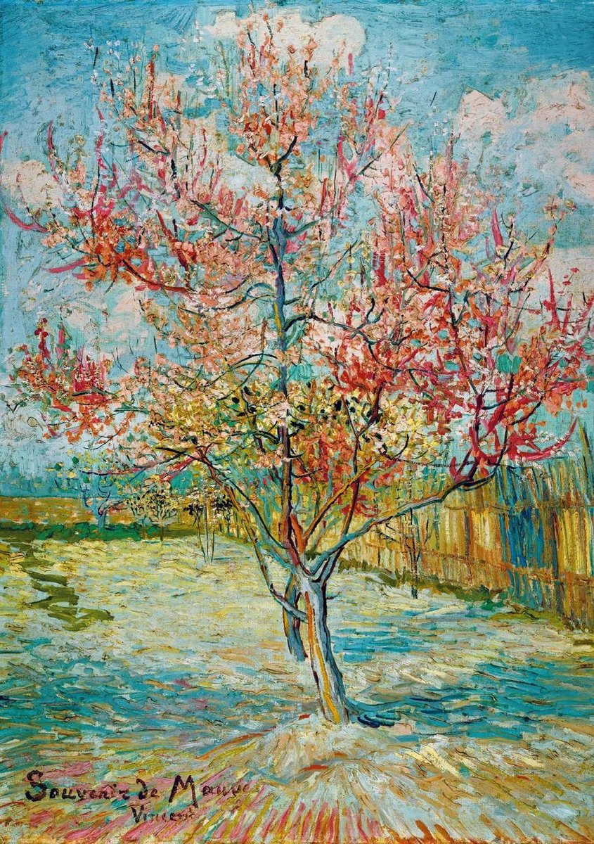 Bluebird - Vincent Van Gogh - Pink Peach Trees (Souvenir de Mauve)