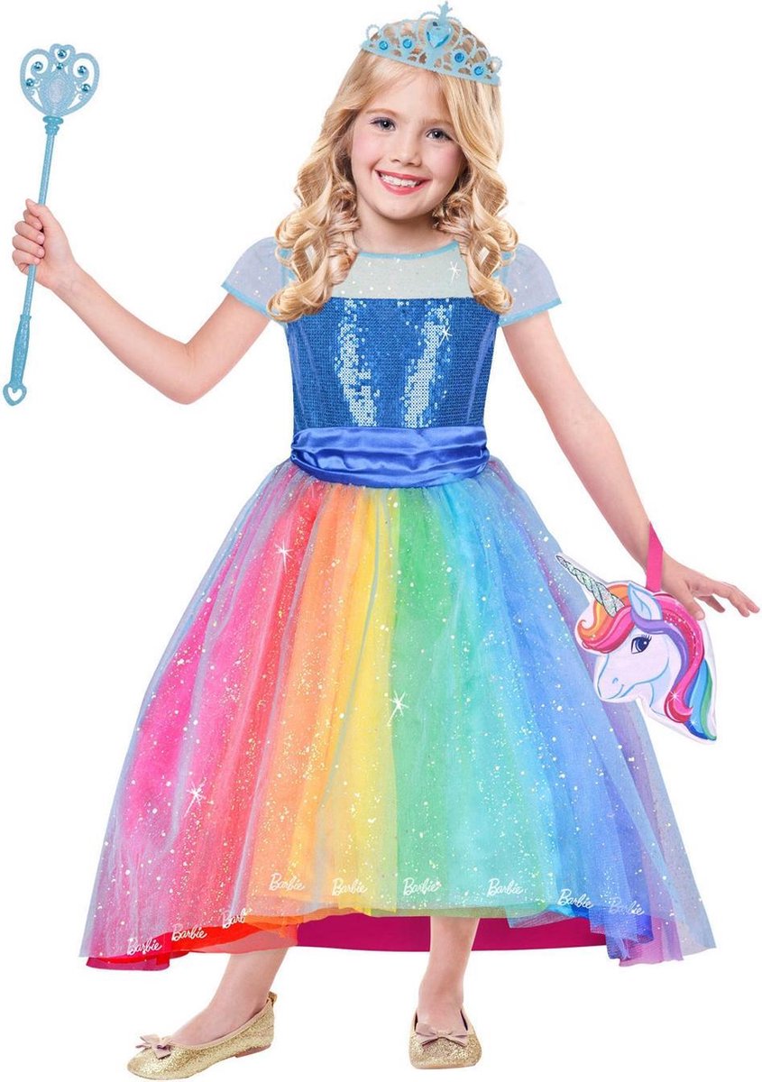 Amscan - Barbie Rainbow Cove Deluxe Kostuum
