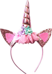 Diadeem zilverkleur unicorn / eenhoorn