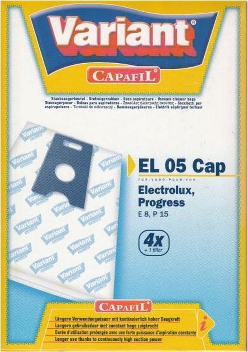 Variant EL-05 CAP 4PK stofzuiger accessoire