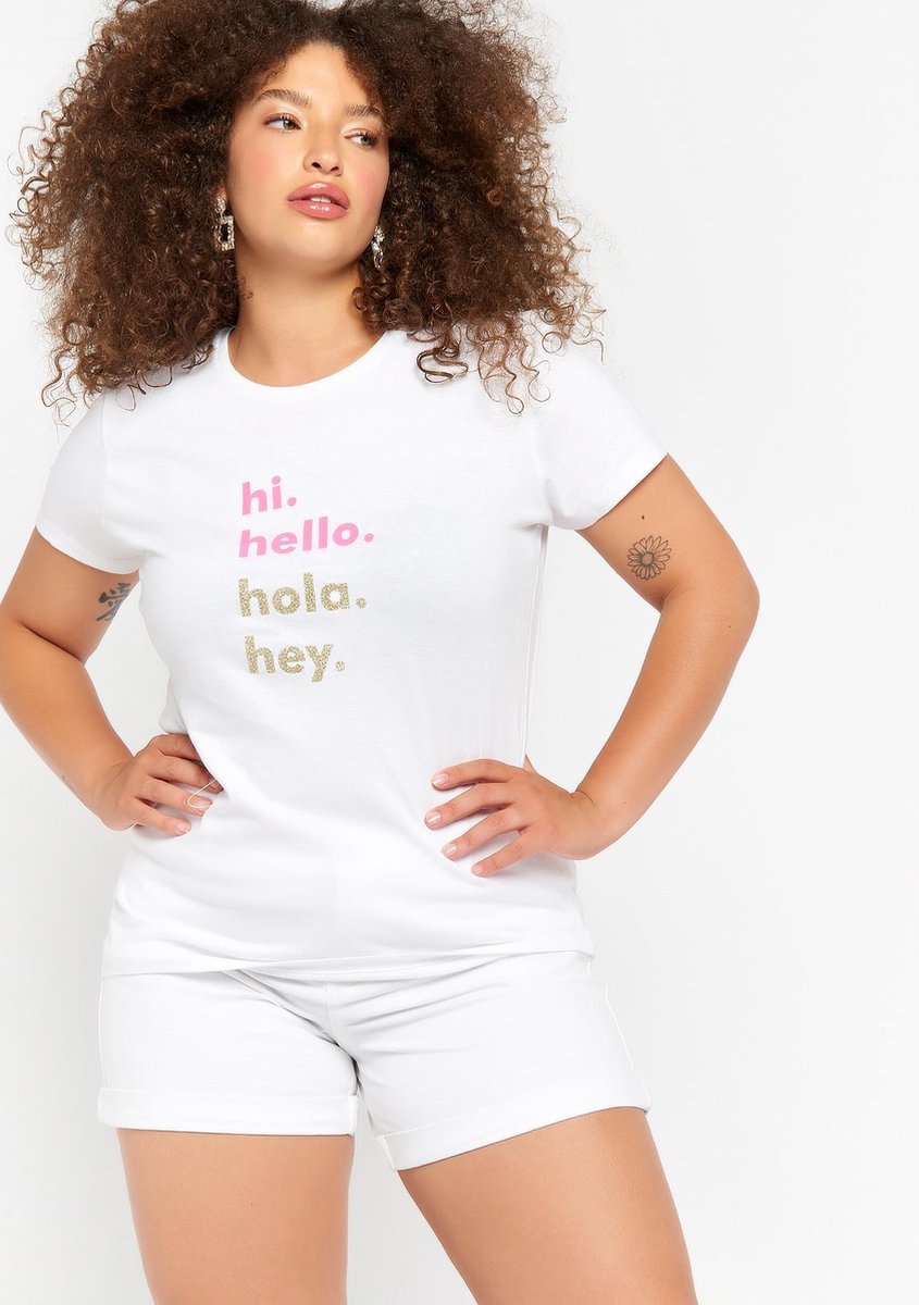 T-shirt met tekst - Wit