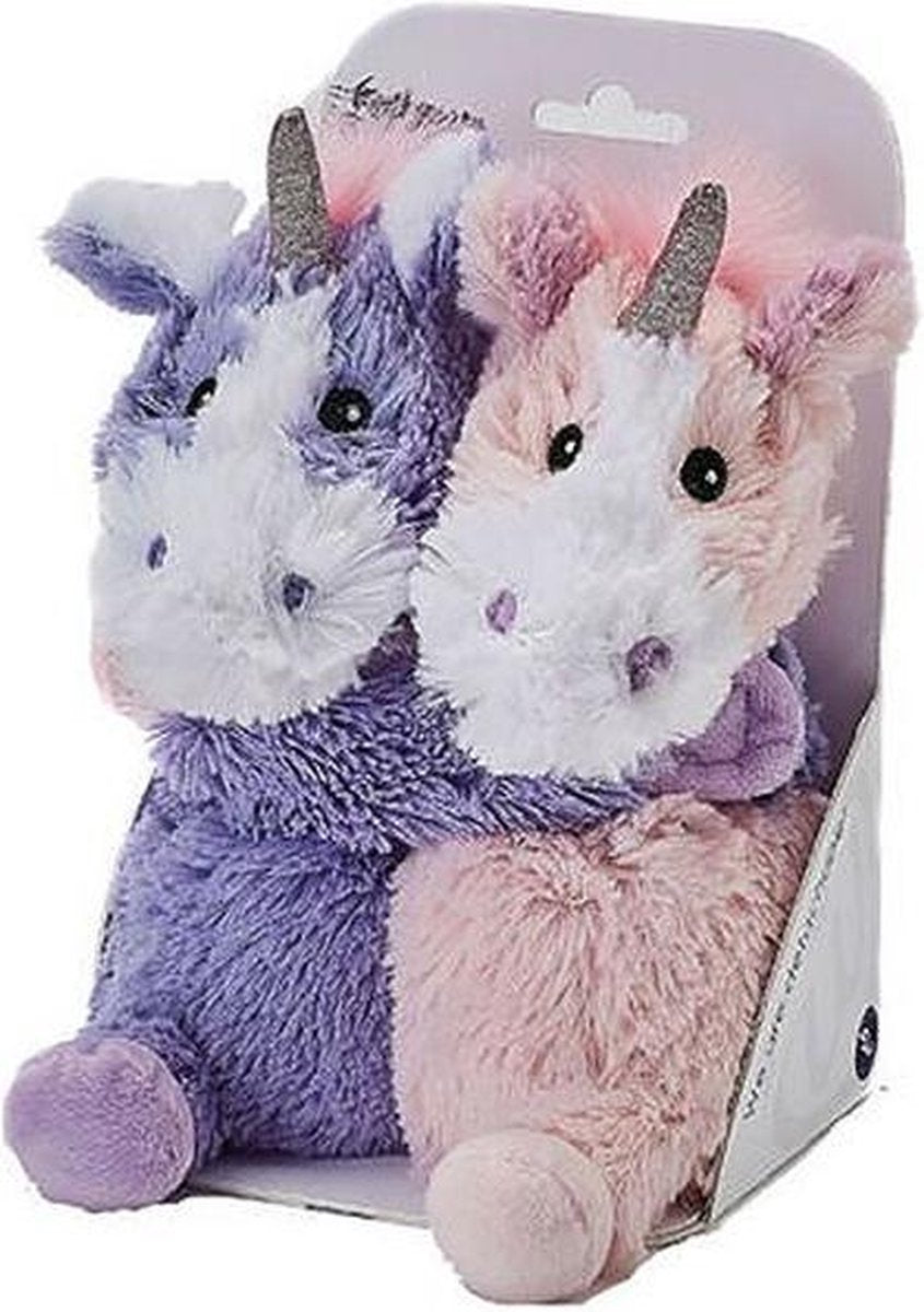 Warmteknuffel - Magnetronknuffel - Warmte dier - Warmte kussen -  2 schattige Unicorns / eenhoorns