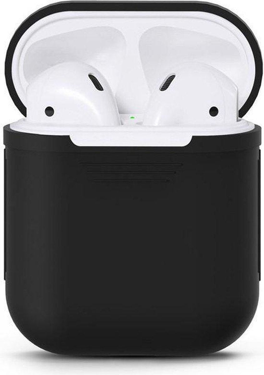 siliconen hoesje Airpod case - beschermhoesje voor je Airpods - Zwart - Mangry