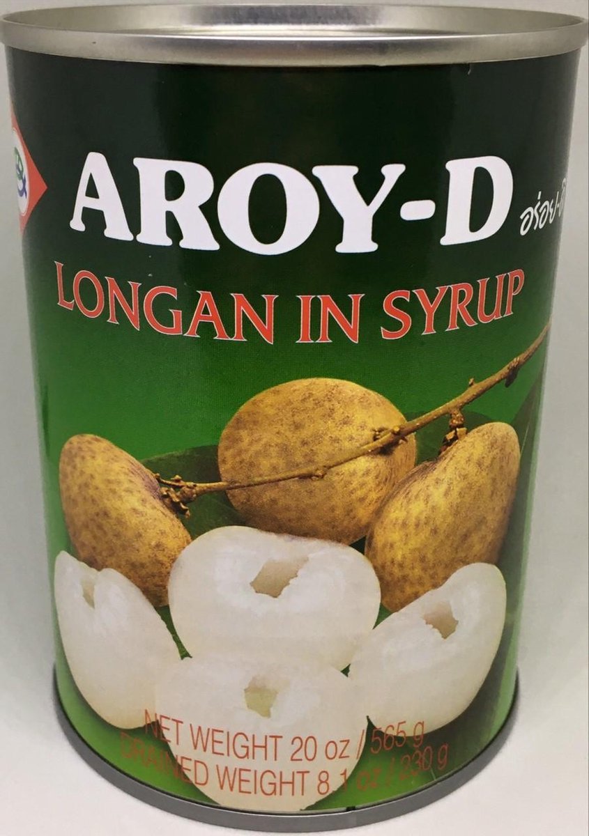 AROY-D  Longan in syrup lychees op siroop in blik