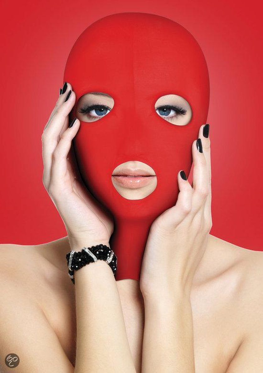 Ouch! Sekstuigje Masker kinky rood