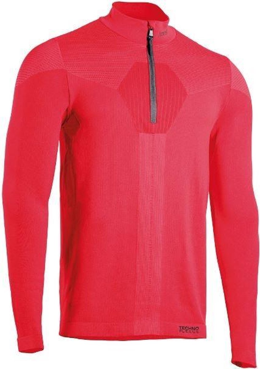 Iron-ic Thermoshirt Fusion Half Zip Heren Polyamide Rood Mt M