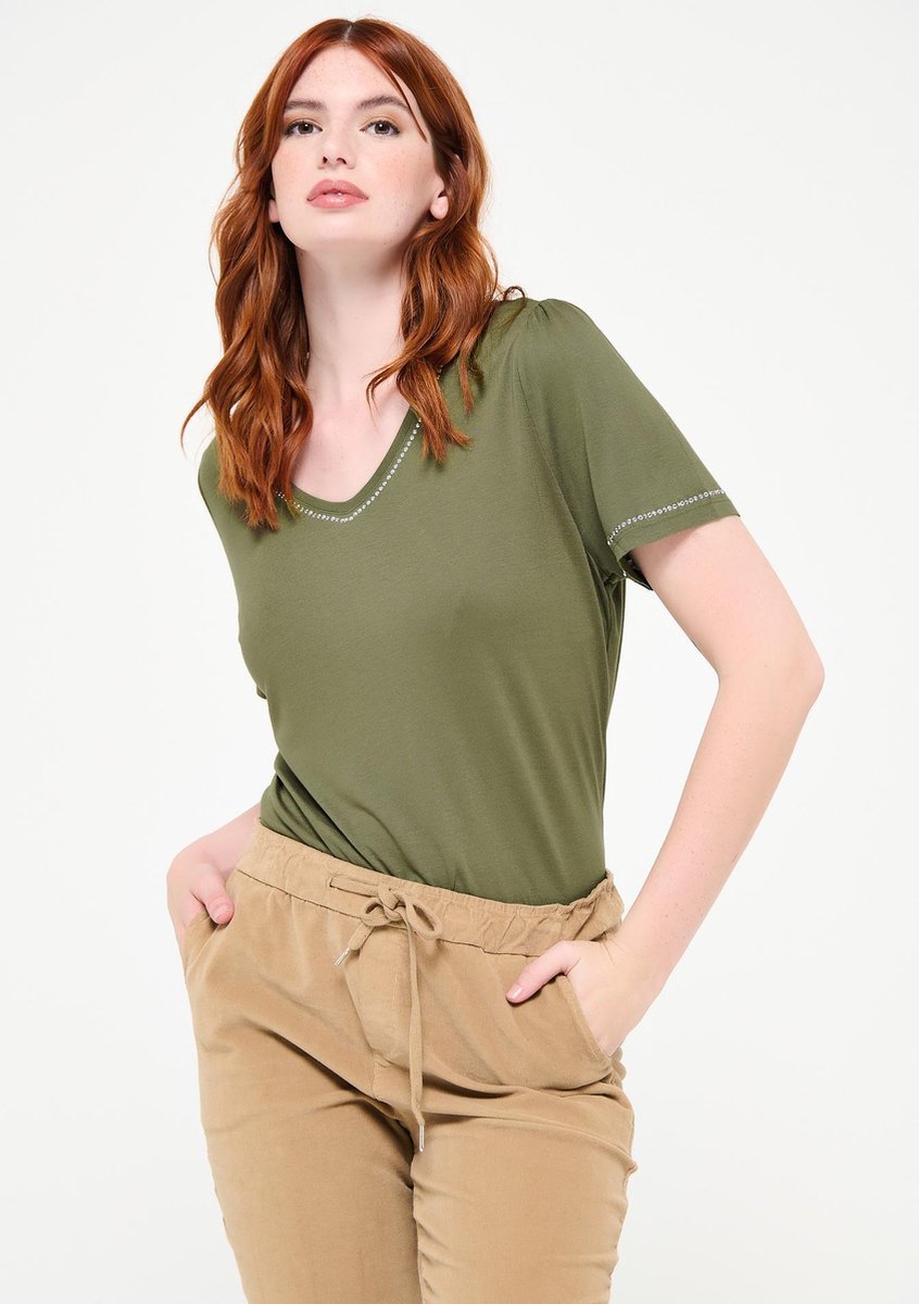 T-shirt korte mouwen - Khaki