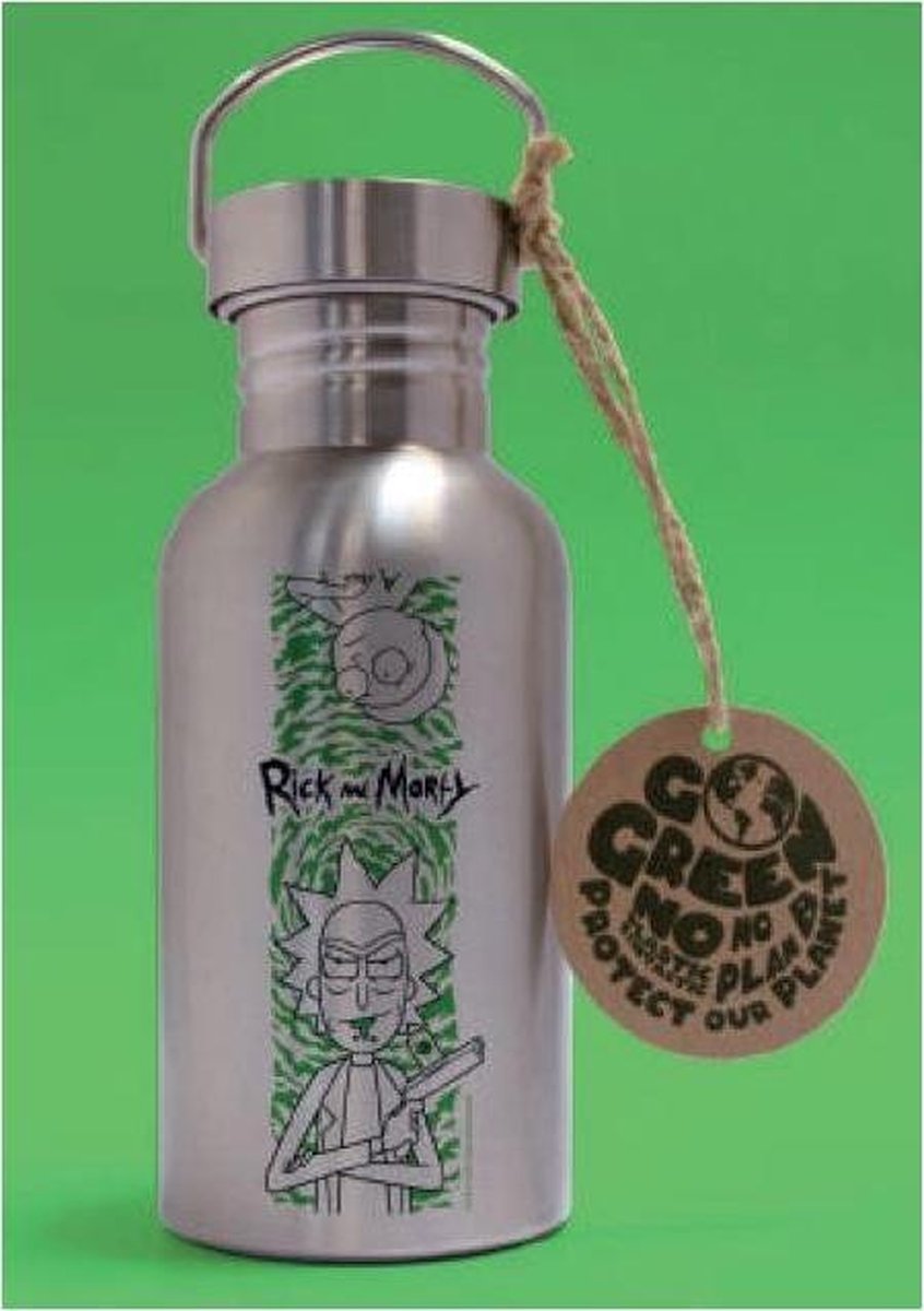 Gb Eye Drinkbeker Rick And Morty 500 Ml Rvs Zilver