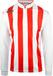 Robey Winner LS Shirt voetbalshirt lange mouwen (maat 4XL) - Red/White Stripe