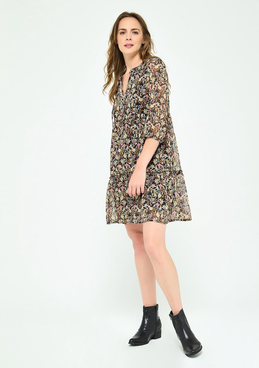 Babydoll jurk - Geel