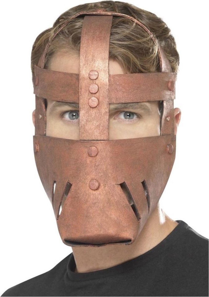 Bronskleurig Romeinse strijder masker voor volwassenen - Verkleedmasker