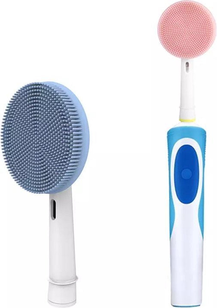 Cleancoll - Gezichtsreinigings pads set van 2 stuks - Voor op Oral-b tandenborstel - Extra voordelig!