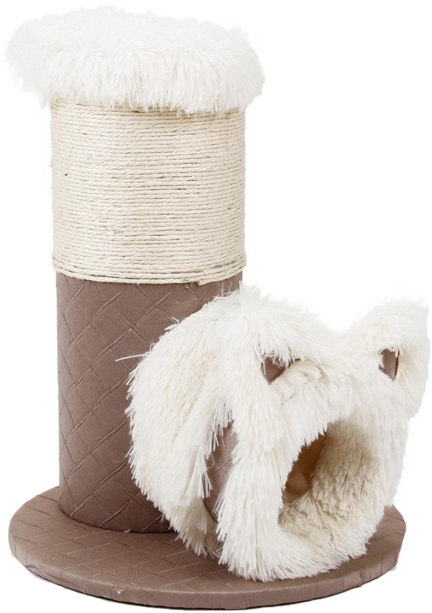 Nobleza 40IZV - Kattenhuis - Krabpaal - 45 x 45 x 54 cm - Beige
