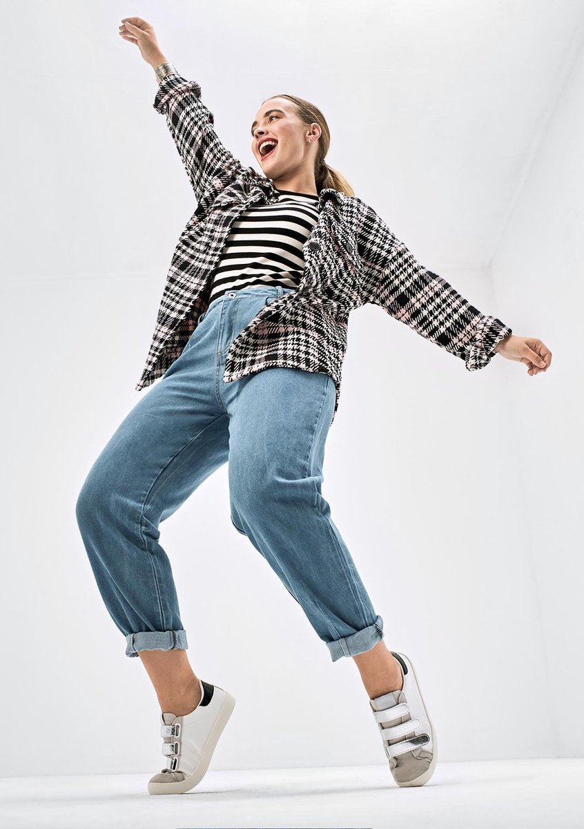 Jeans met hoge taille - Licht Blauw