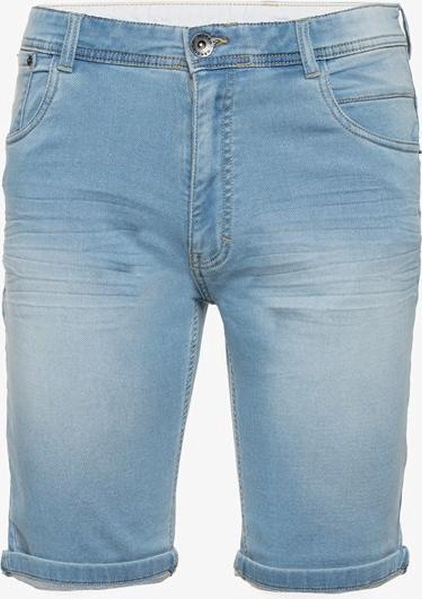 Unsigned heren jog denim short - Blauw - Maat 3XL