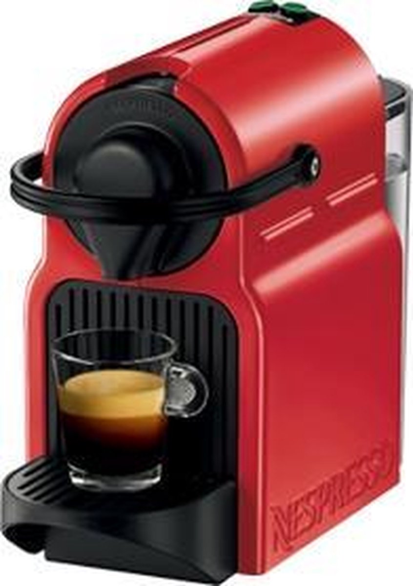 Krups Nespresso Inissia Rouge YY1531FD - Koffiecupmachine - 0