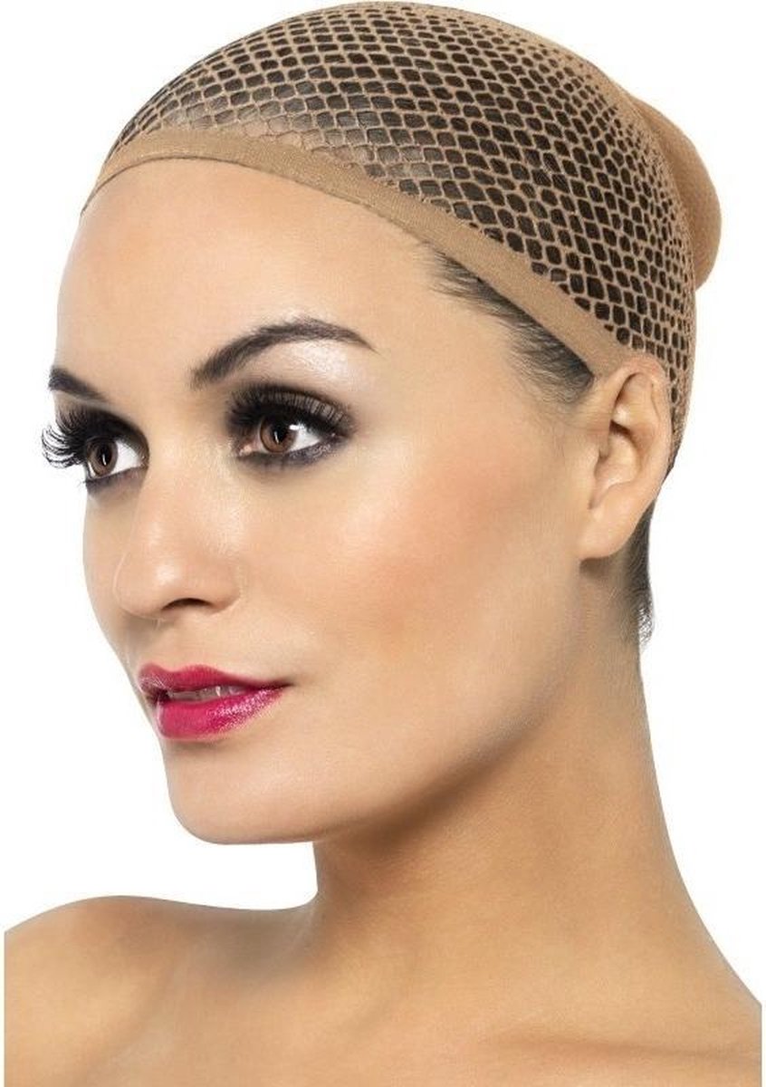 4x stuks haarnetjes/pruikennetjes beige voor volwassenen