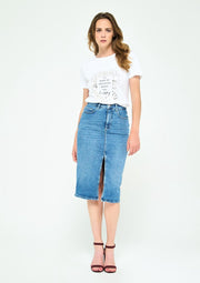 Denim rok - Blauw