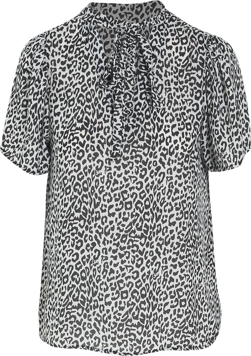 Cassis - Blouse met dierenhuidprint -