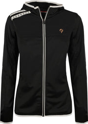 Dames Q Club hooded jacket  -  blue graphite