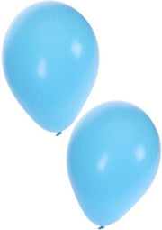Ballon 50 x licht blauw nr 10