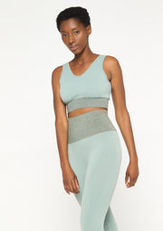 Sportbeha met lurex - Licht Groen